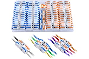 60-Piece Compact Quick Wire Connecters by HTCELLE