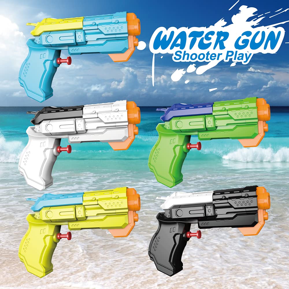 Buy unanscre 5 Pack Water Pistol Gun for Kids, FastFill Water in 1