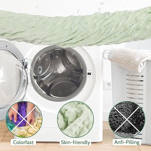 Miniatura 5 de DILIMI Minky - Funda de asiento extraíble, ultra suave, cómoda, cálida, para bebé niña y niño, hoja verde