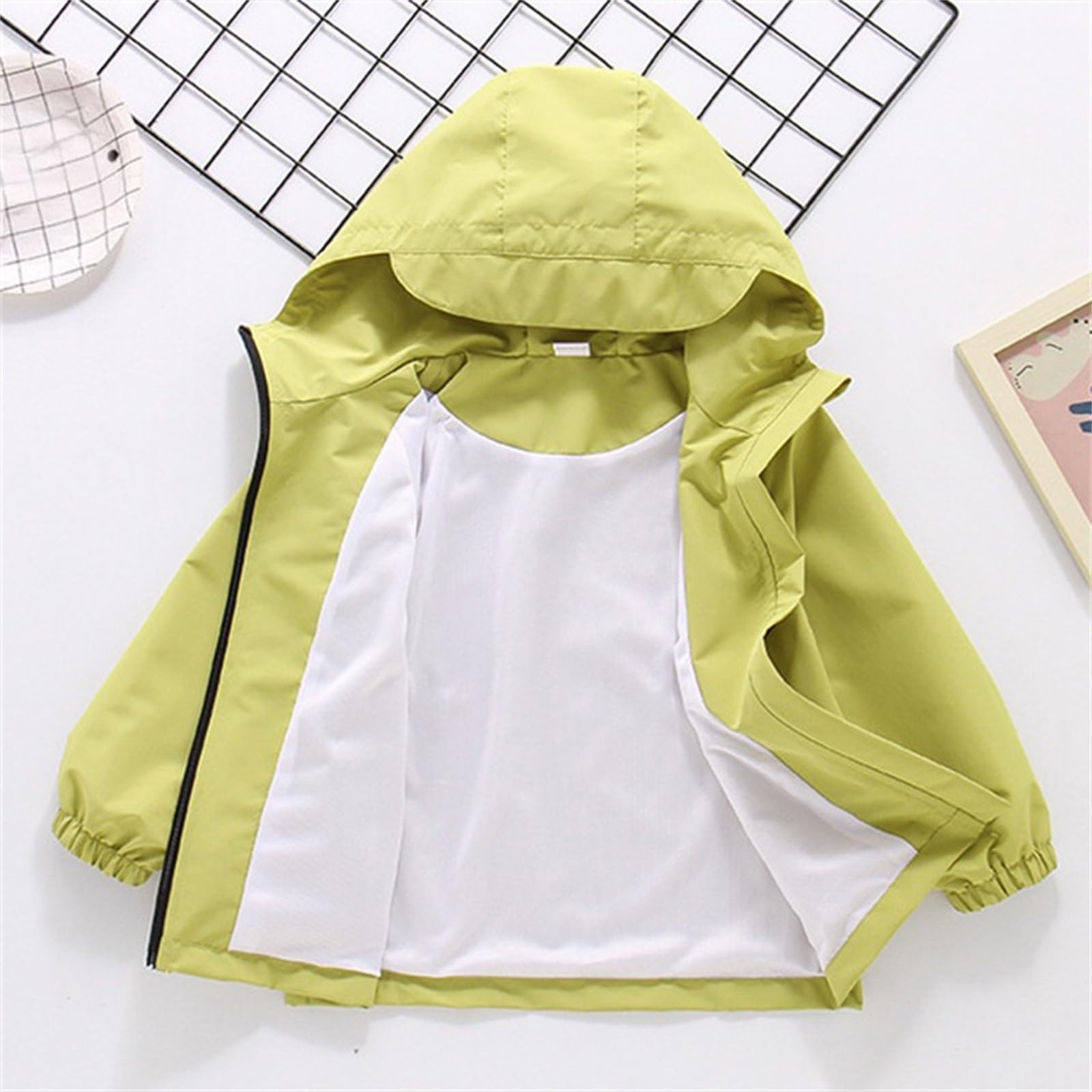Chaqueta con capucha para niñas, ligera, con cremallera, cortavientos, resistente al viento, elegante, cómoda, a la moda, casual, sudaderas clásicas para exteriores