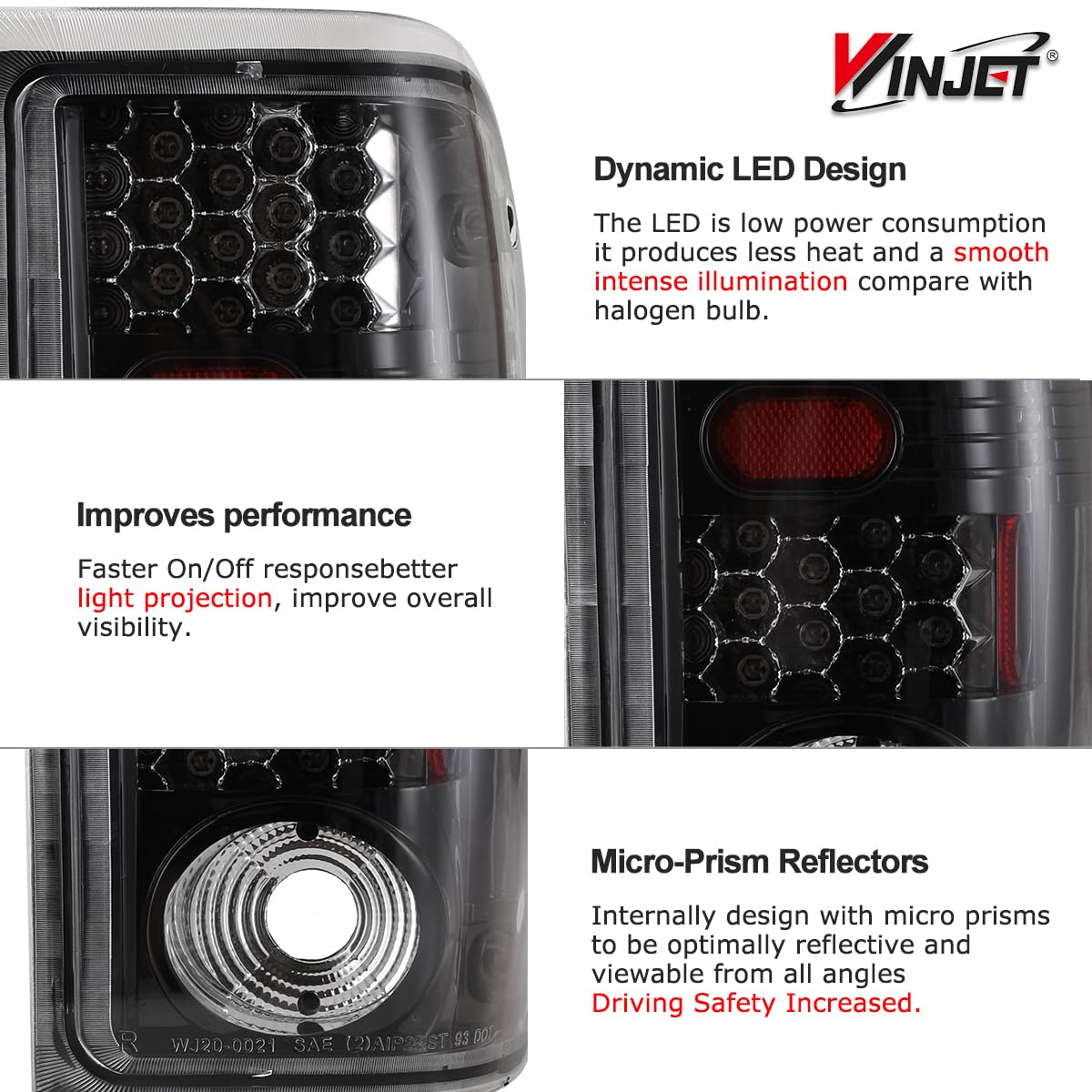 Amazon.com: Winjet LED Tail Lights Assembly Fit For 2001 2002 2003