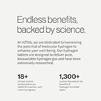Vista 9 de Molecular H2TAB Hydrogen Water Tablets with Magnesium -12 PPM Hydrogen Tablets for Drinking Water -Rich in Antioxidants, Supports Cellular Health