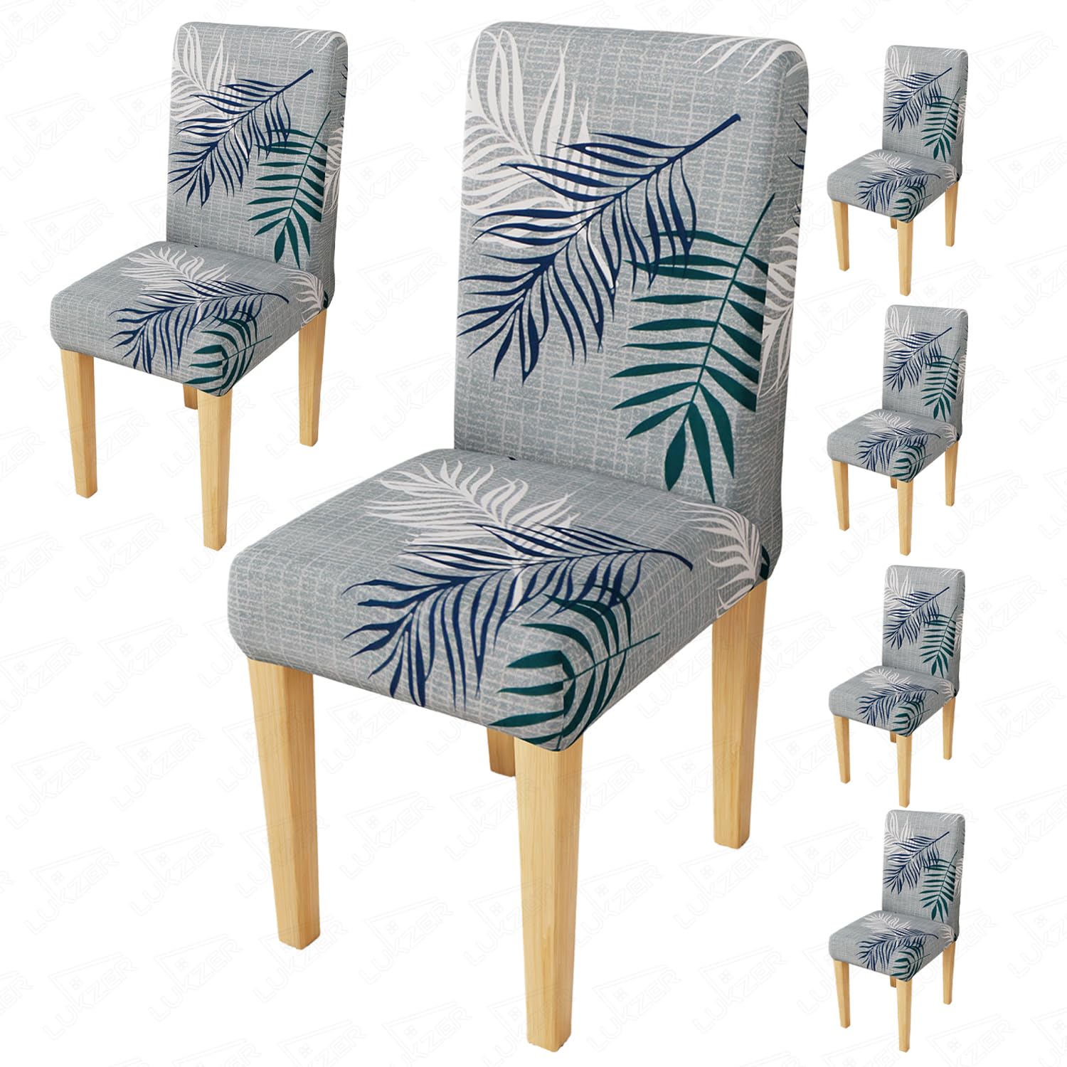 Maroon Flower Dining Chair Covers - 4 Pack -32