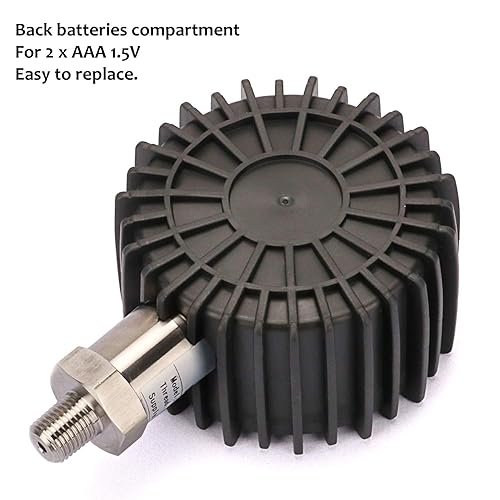 Miniatura 8 de MEASUREMAN Tamaño del dial de 3-18", medidor de presión digital, 0-100psibarMpaKpa, montaje inferior NPT de 14", precisión del 0.25%