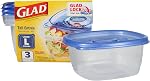 Gladware Freezerware Food Storage Containers, Large | Rectangle Food Storage Containers for Everyday Use | Food Containers Safe for Freezer, Hold up to 64 Ounces of Food, 2 Count Set