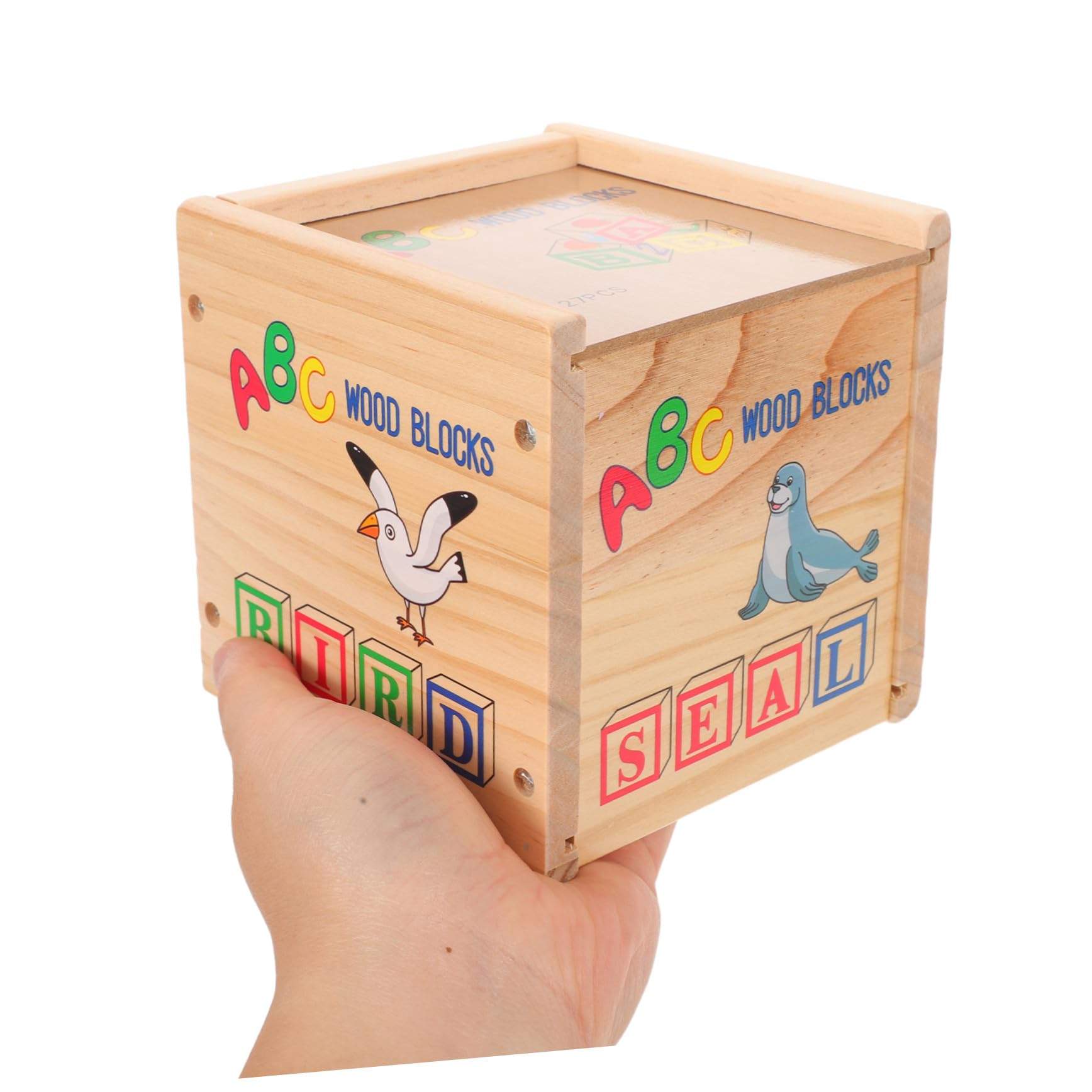 Bloques de Madera ABC Apilables 27 Piezas, Educativo Infantil