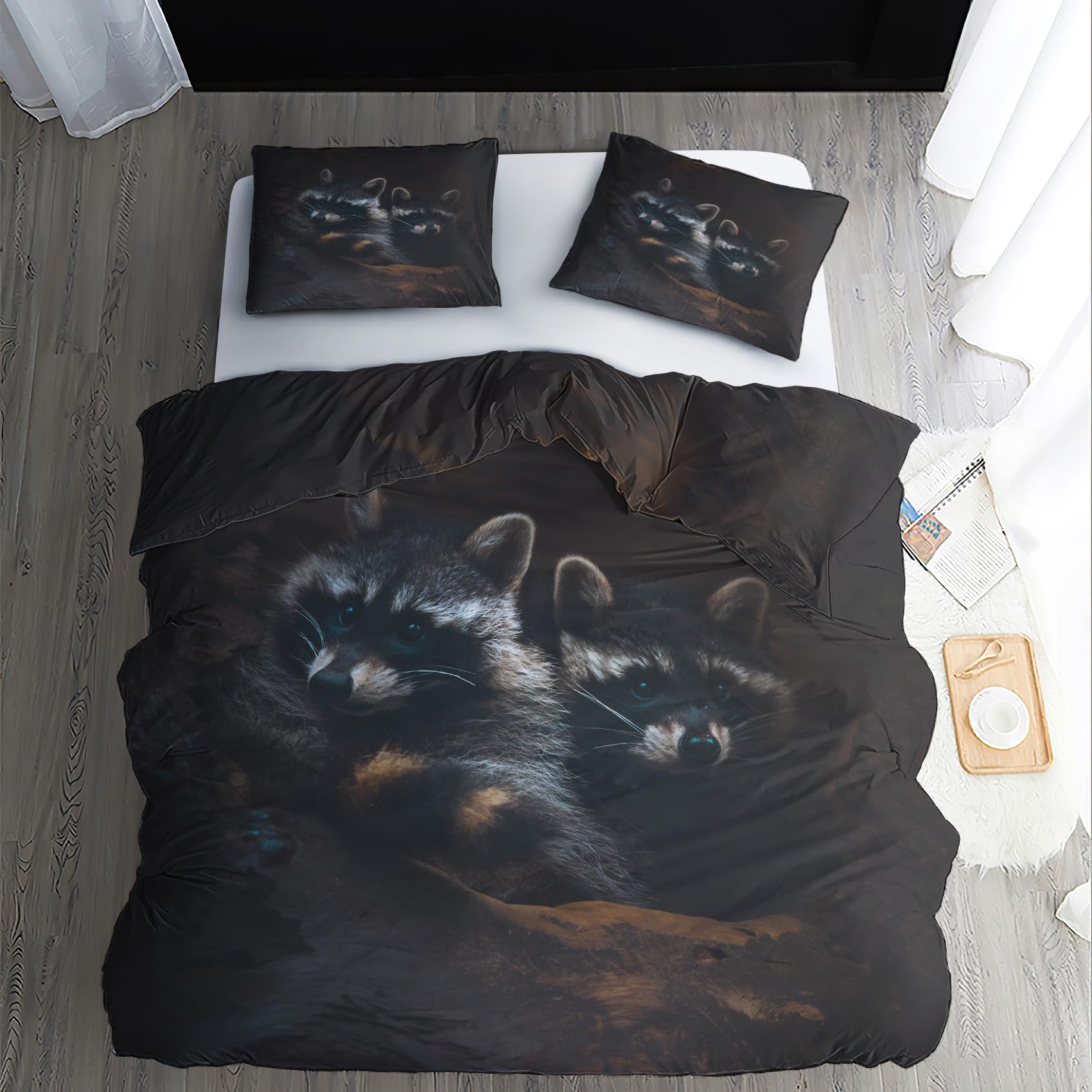 Erdmännchen Bettwäsche 3-teilig – Wendebettbezug 200x220 Cm & 2 Kissenbezüge 80x80 Cm, Mikrofaser, Weich