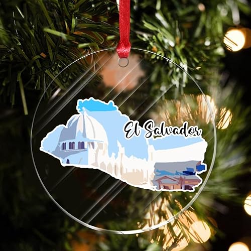 Vista 41 de Adorno de Navidad de Costa Rica, paisaje urbano, ilustración, ilustración, mariposa, árbol de Navidad, adorno de recuerdo, tema de viaje, vistas