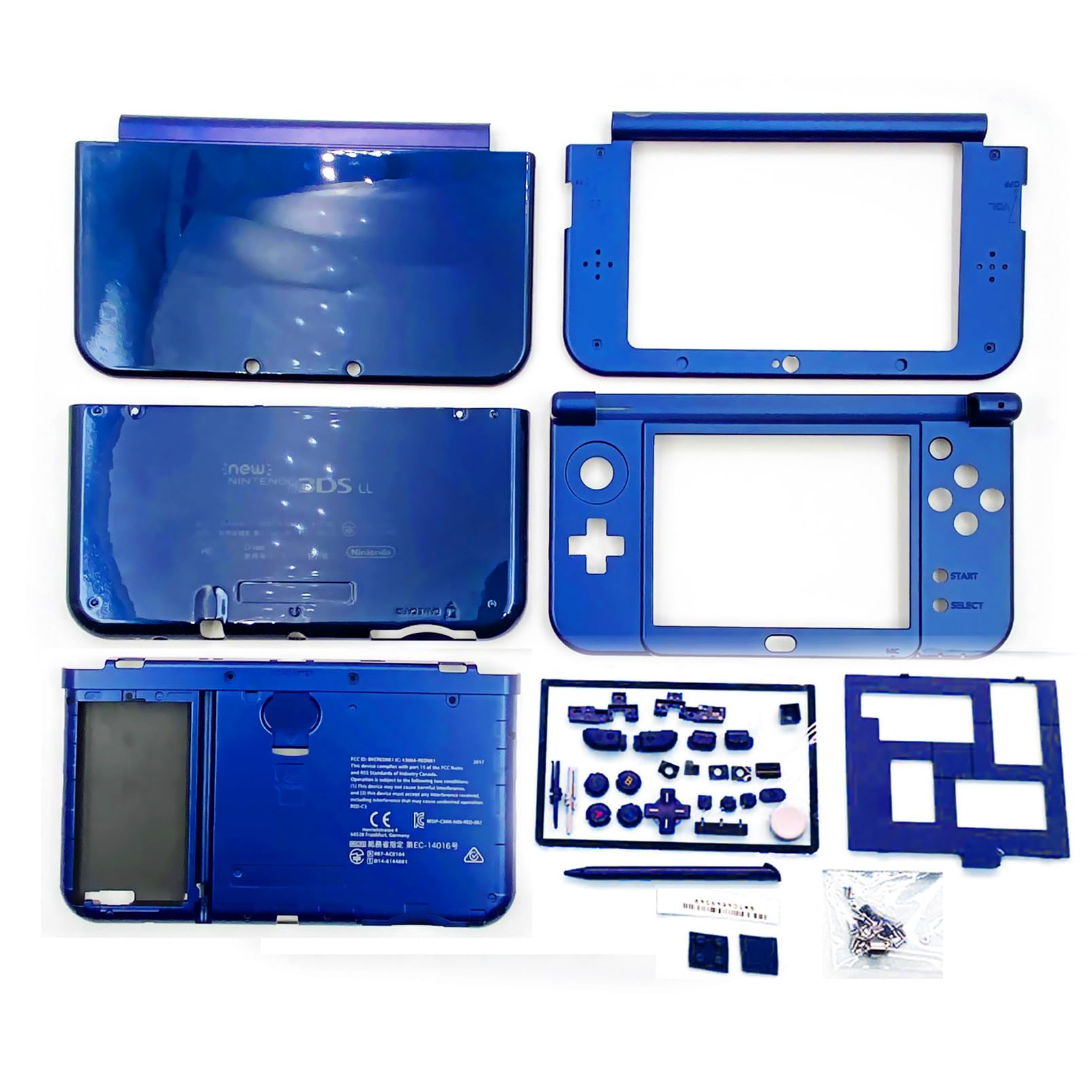 Amazon.co.jp: ホワイトカラー New3DSLL 予備ハウジングケース A/E 