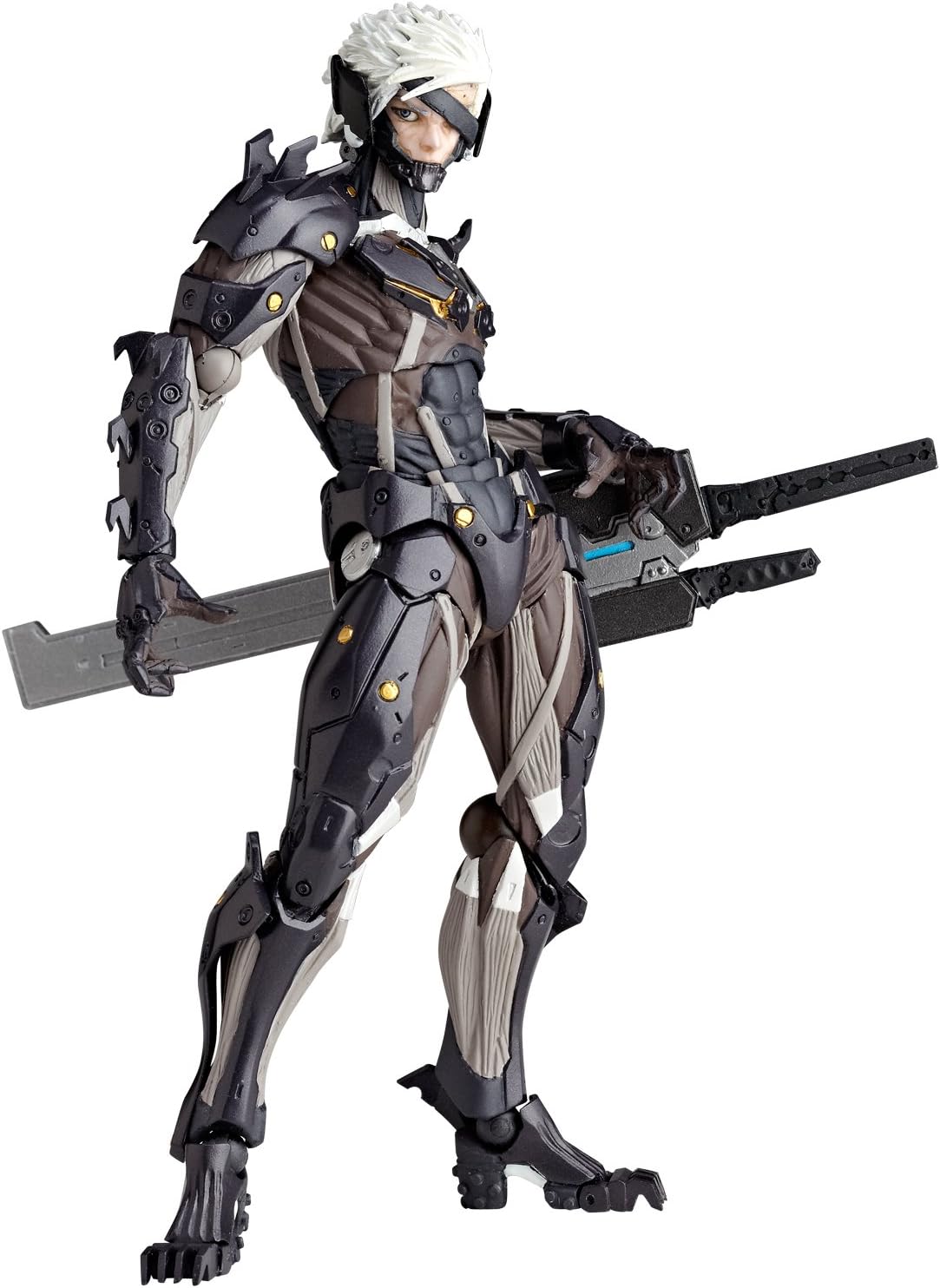 Kaiyodo Revoltech Yamaguchi 140 Metal Gear, Rising Revengence Raiden Action Figure