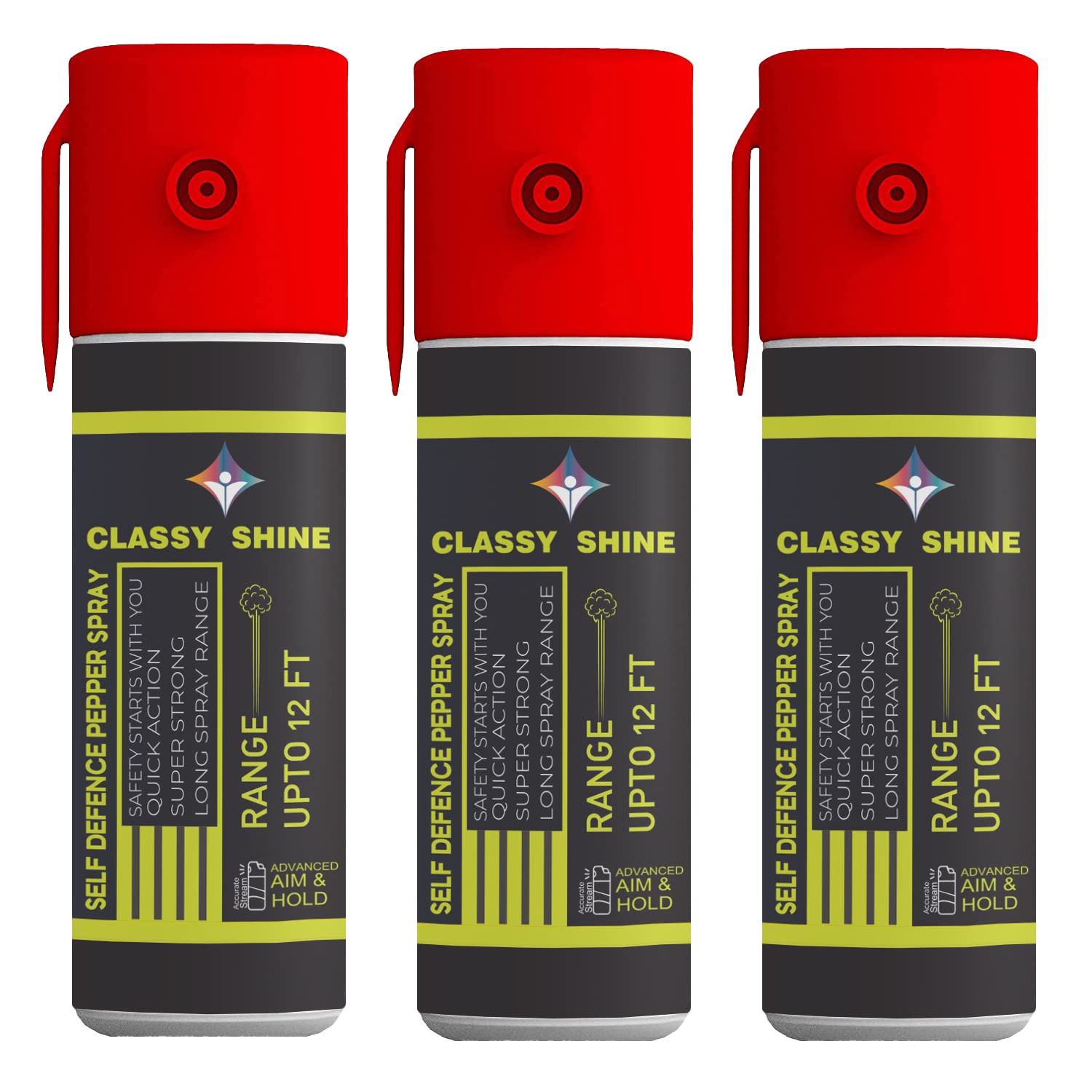 Classy Shine Power Self Defence Pepper Spray for Woman Safety Red (3) (B0C9WY28W7) Amazon Price History, Amazon Price Tracker