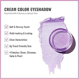 Oulac Cream Eyeshadow also for Highlighter Large Capacity Highly Pigmented Eye Shadow Waterproof &Long Lasting with Moisturizing Formula 04