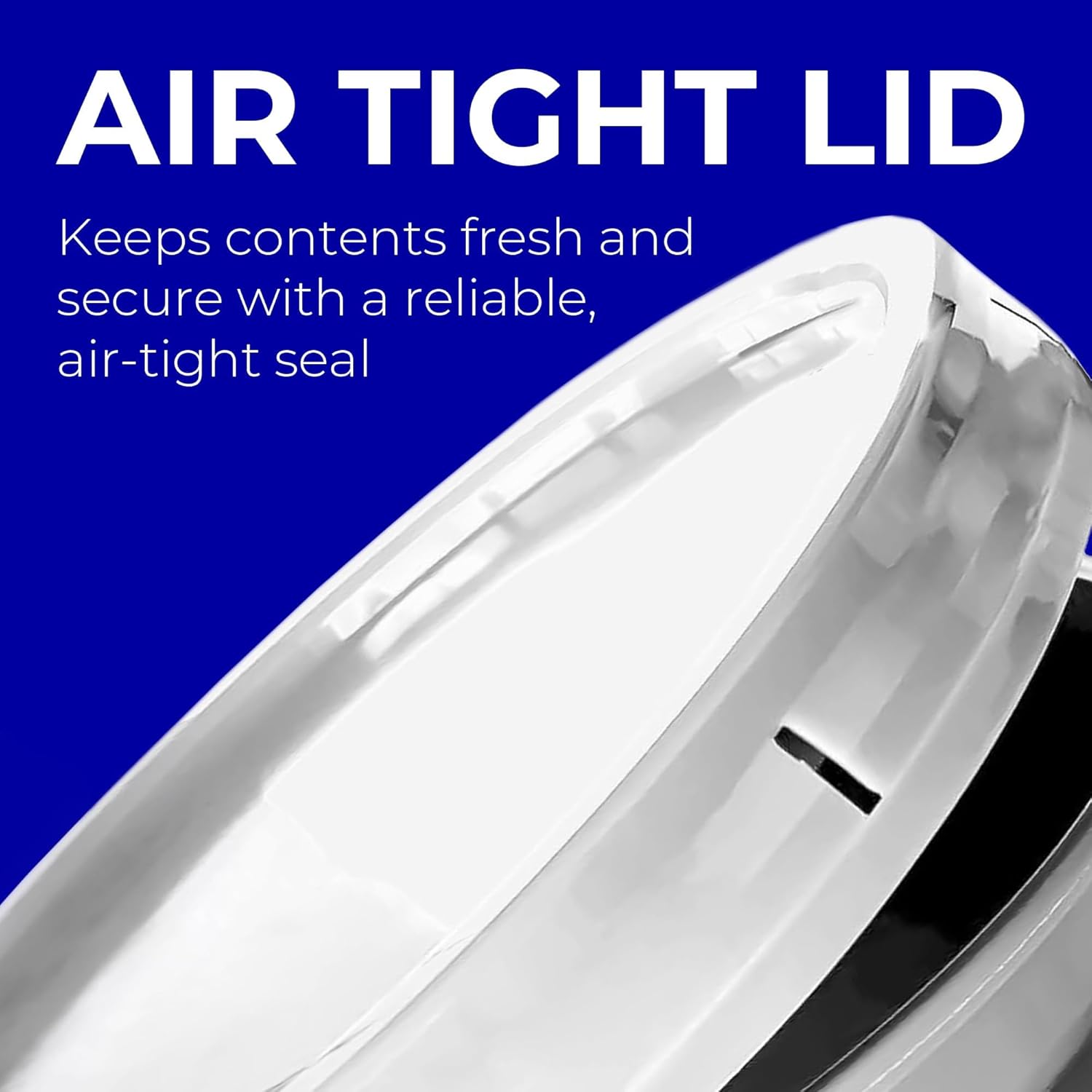 5-Gallon White Bucket Pail Container with Lid | Food Grade | Heavy-Duty 90MIL Extra Durable | Metal Handles with Plastic Grip for Easy Carrying | Multi-Use | Easy Stack and Store | BPA Free - 6 Pack