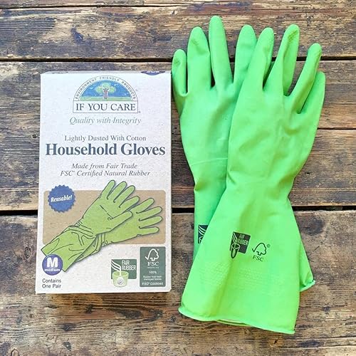 IF YOU CARE Guantes para el hogar, pequeños, paquete de 1 unidad, color verde