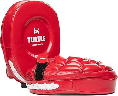 Miniatura 7 de HIT N Move Turtle Pads Mitts Mitones de enfoque con sangría, guantes de perforación curvados para boxeo y artes marciales mixtas Guantes de Negro