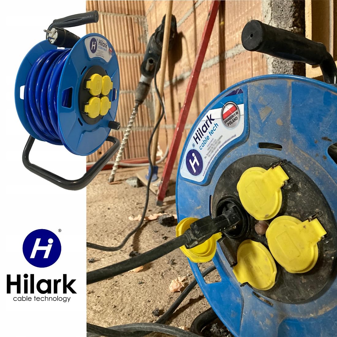 Hilark Cable Tech PUR-Verlängerungskabel 3x1,5mm² H07BQ-F 30m