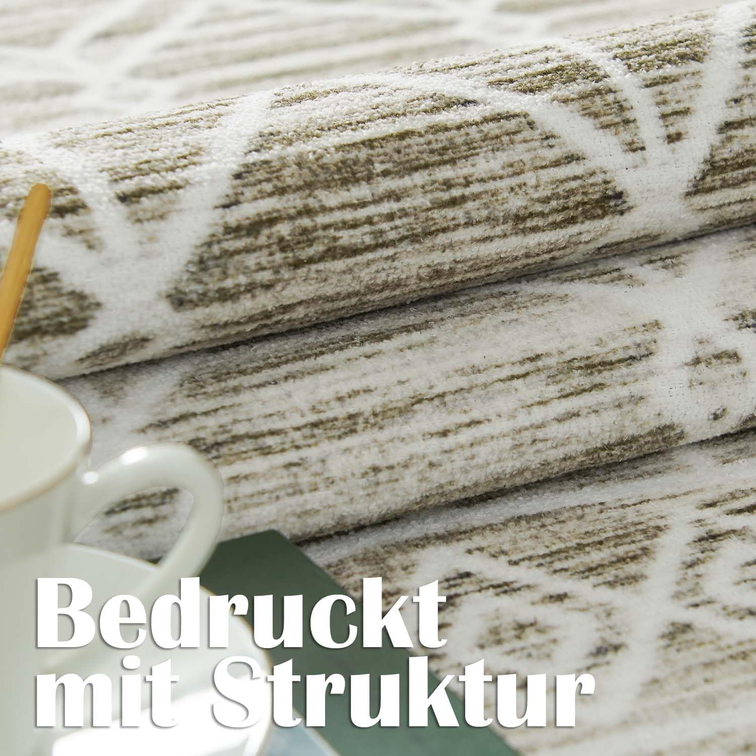 TOPICK Teppich Waschbar Boho Eingangsbereich Marokkanischer Niedrigfloriger Geometrischer Fleckenabweisend, rutschfest Ultradünner für Küche Schlafzimmer Bauernhaus Badezimmer Tür 120x180(cm) Braun