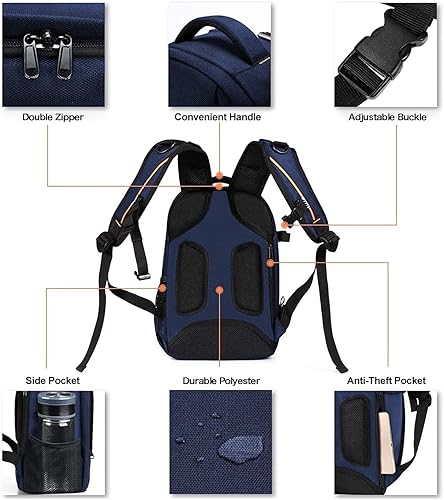 Miniatura 5 de MOSISO Mochila para cámara, DSLRSLRsin espejo, funda para cámara de fotografía con amortiguación acolchada a prueba de golpes, bolsa para cámara con