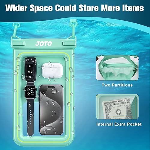 Miniatura 5 de JOTO IP68 Flotante grande flotante impermeable bolsa para teléfono de hasta 10 pulgadas, funda de teléfono subacuático Bolsa seca para iPhone 17 16