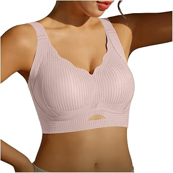 Plus Size Wireless Bras for Women Seamless Supportive Comfort Bra No Underwire Push Up Full Coverage T-Shirt Bralette
