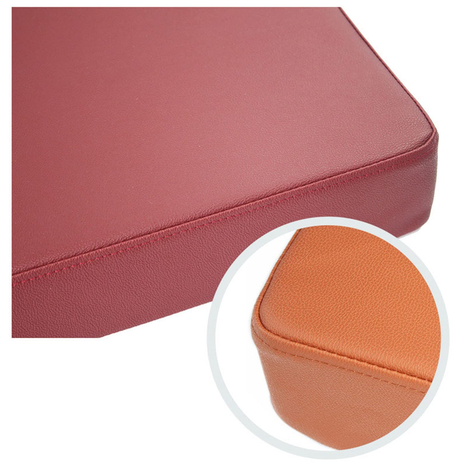 Dickes 5/8 cm wasserabweisendes Stuhlkissen mit Bändern, Wasserpfoof Stuhlpolster Sitzkissen für Zuhause, Garten, drinnen und draußen (80 x 40 x 5 cm, Beige)