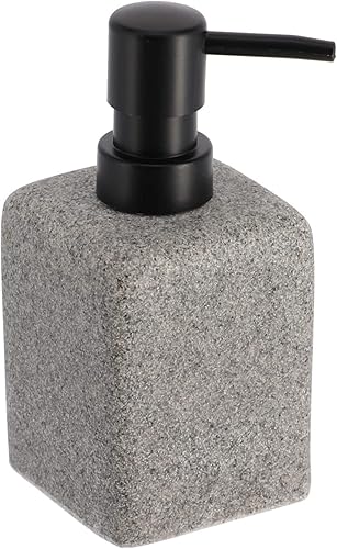 Dispensador de jabón de manos y loción cuadrado de granito de 10 onzas líquidas