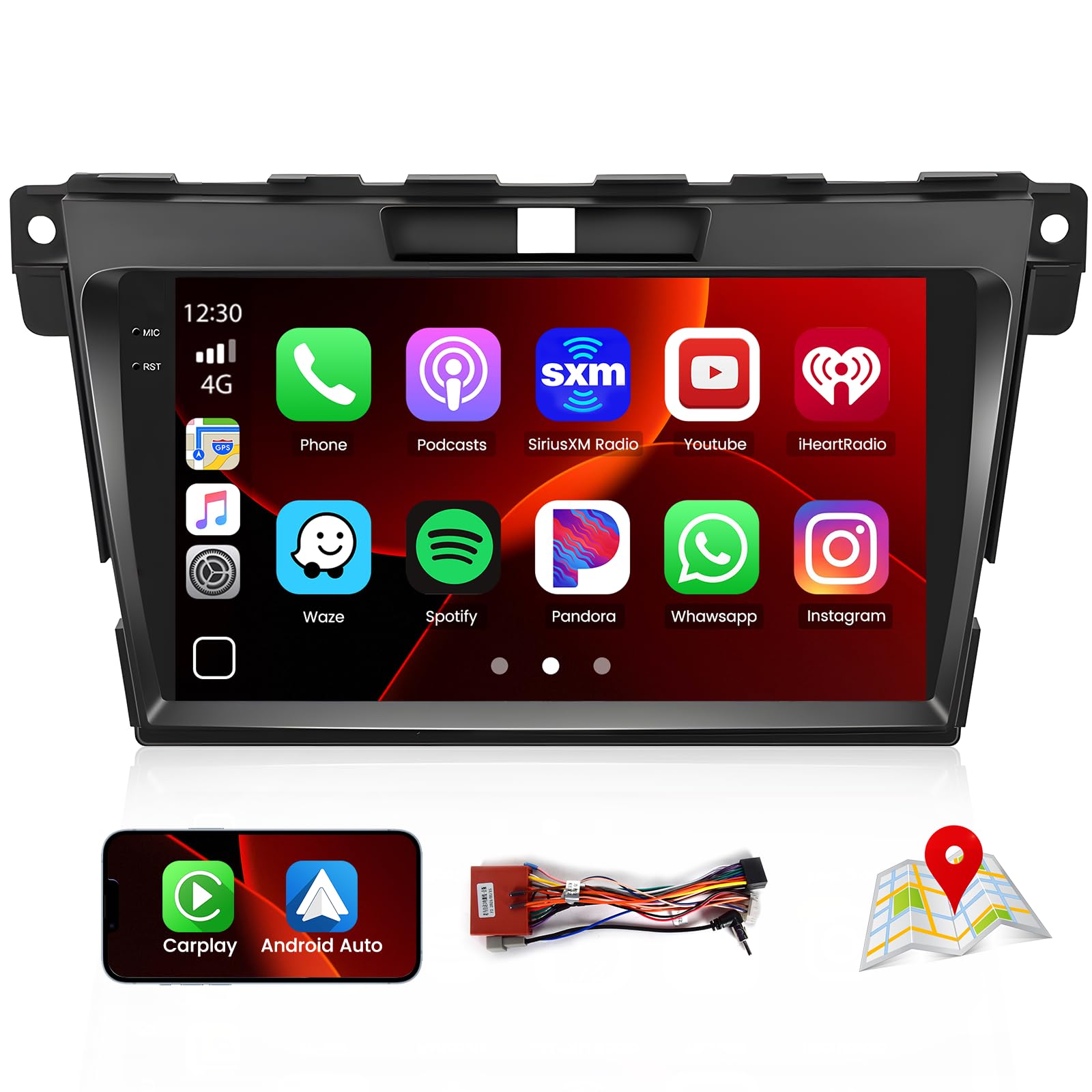 Amazon.com: 4+128G Radio for Mazda CX7 2006-2012, 9