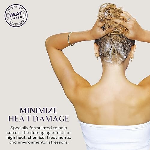 Miniatura 2 de SUTRA Acondicionador Heat Guard - Hidratante, desenredante e infusión de ácido hialurónico para la máxima protección del cabello, restauración de