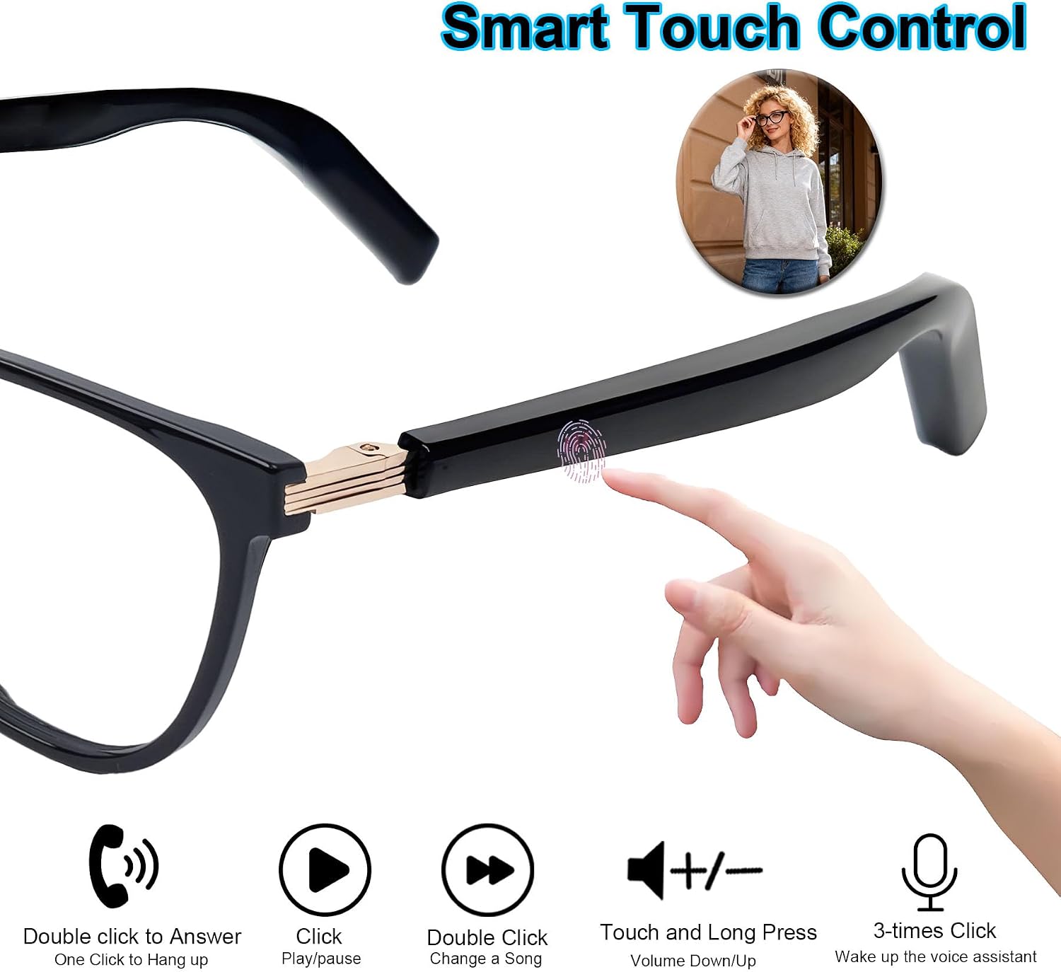 Smart Glasses with Photochromic Lenses for Men and Women AI Translation Smart Glasses with Translator 164 Languages IP67 Waterproof Bluetooth Glass Blue Light Protection (KM02_Tortoiseshell)