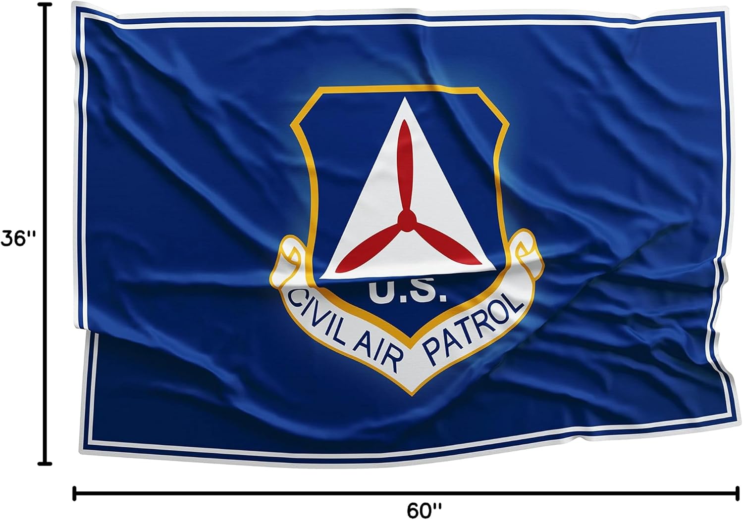 US United States Civil Air Patrol First Air Force Air Combat Command Volunteer WW2 Veteran Army Patriot 3x5 feet Flag Banner Vivid Color Double Stitched Brass Grommets