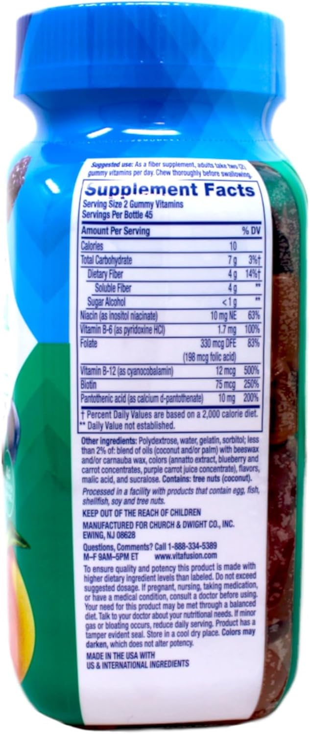 Fiber Well Fit Gummies, 4 Pack (90 Count)