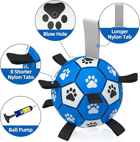 Miniatura 8 de QDAN Juguetes de cuerdas para perros con correas, juguetes interactivos para perros para tira y afloja, regalos de cumpleaños para cachorros,