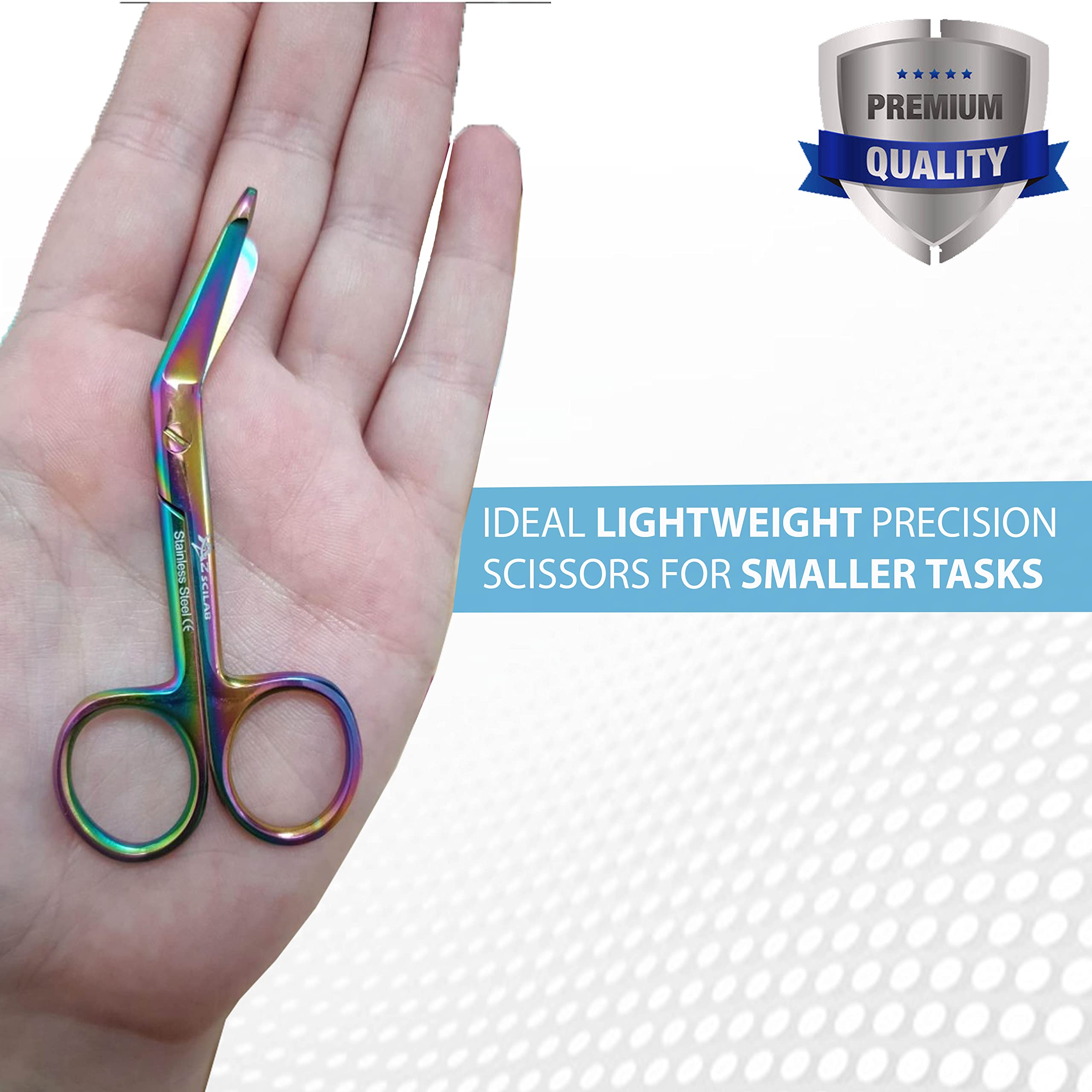 Blunted Tip Rainbow Titanium Bandage Scissors 3.5 Inch - 420 Stainless Steel With - Medical Scissors Blunted Tip Rainbow Titanium Bandage Scissors 3.5 Inch - 420 Stainless Steel With - Medical Scissors