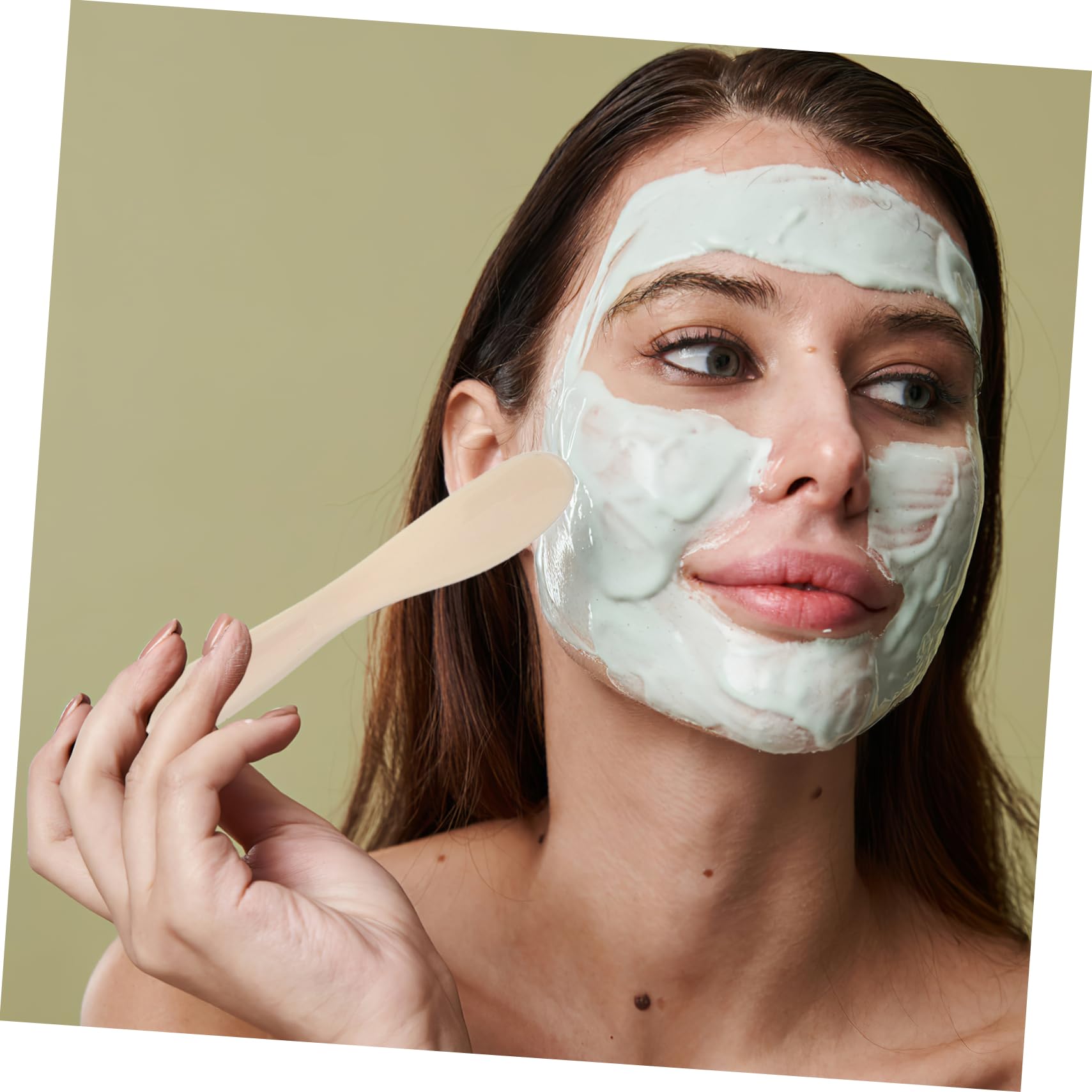 minkissy 2pcs Silicone Mask Bowl Face Mask Applicator Salon Supply Diy Mixing Bowl