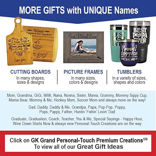 Miniatura 6 de NONNA GIFT  "BEST NONNA EVER  LOVE YOU" - Vaso de acero inoxidable aislado al vacío, taza de café de viaje, GK Grand diseñada y grabada para