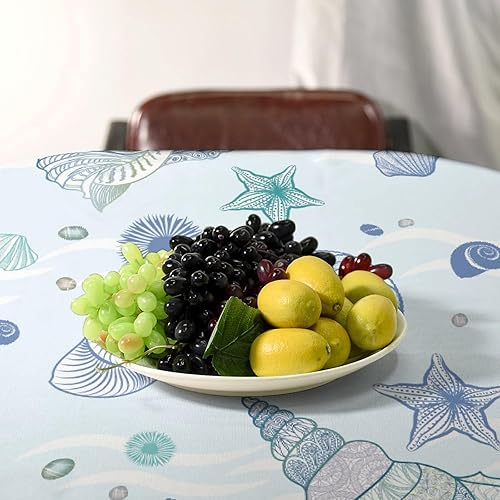 Miniatura 879 de Mantel floral hippie, diseño retro de los años 70, naranja, rosa, azul, floral, bohemio, estampado estético de margaritas, para fiesta, picnic