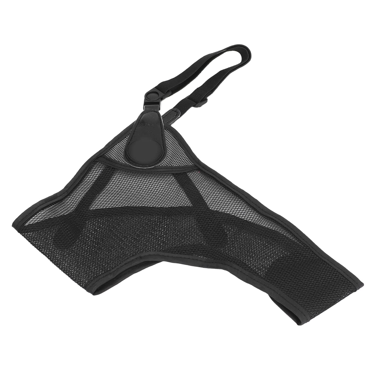 Archery Chest Protector Adjustable Black 3D Composite Mesh Heavy Duty PU Leather Archery Chest Protector Ergonomic for Competition (L)-image-36
