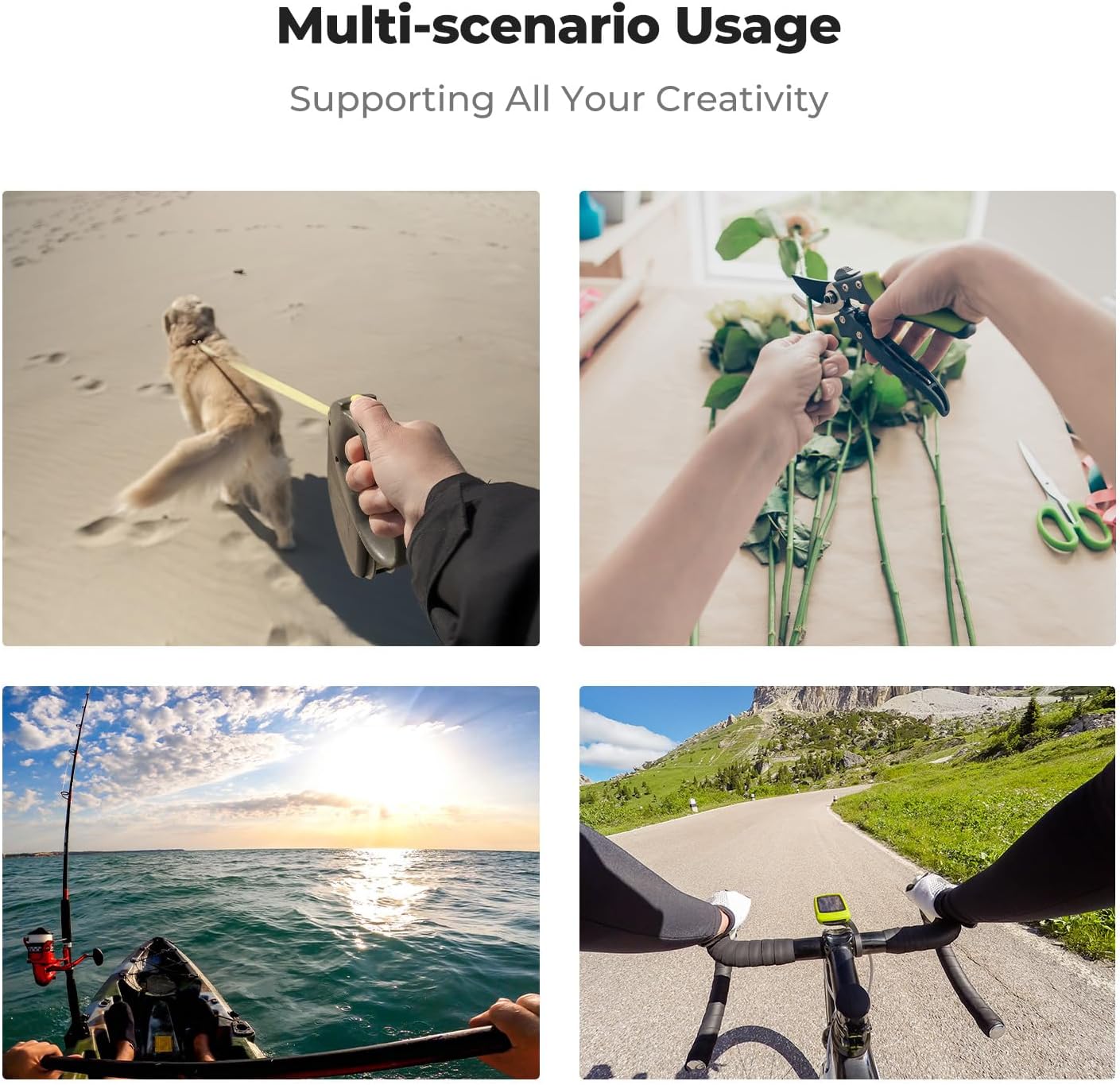 K&F Concept Neck Mount with Air Cushion, Camera Holder with 1/4" Adapter, Hands-Free POV Vlogging for GoPro Hero 13/12/11/10/9/8/7/6/5/4/MAX, Insta 360 X5/X4/Ace Pro 2, DJI Osmo Nano Action 3/4/5 Pro