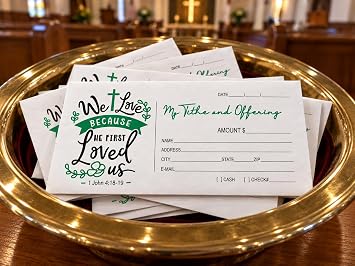 500 Offering Envelopes for your Congregation | Tithe Envelopes for Church | Maine based Company