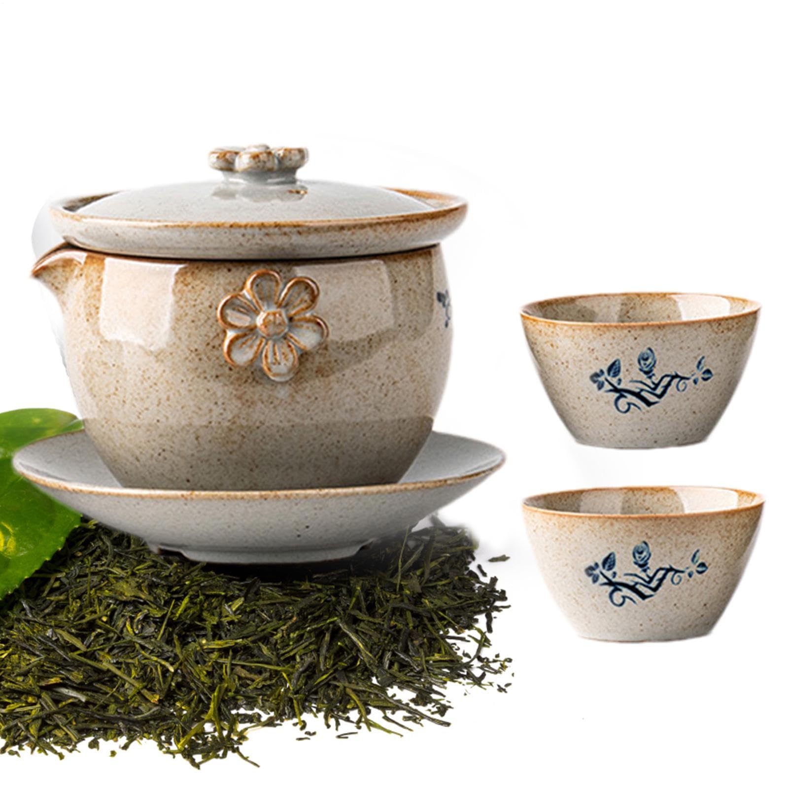 Juego de té japonés portátil y antiquemaduras para disfrutar en viajes y oficinas
