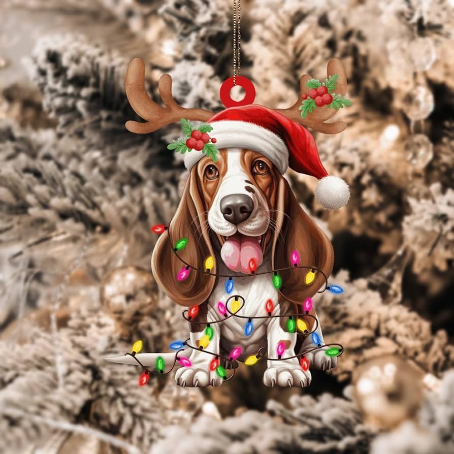 Basset hound christmas gifts Clearance