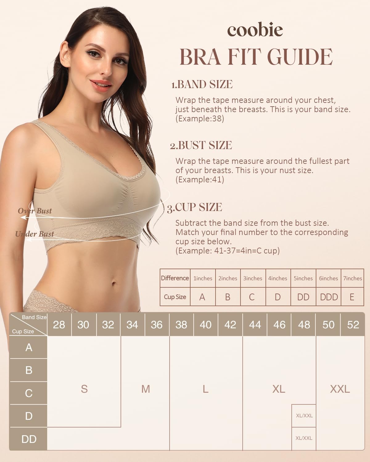 Coobie Seamless Comfort Bra with Lace Trim - Image 6