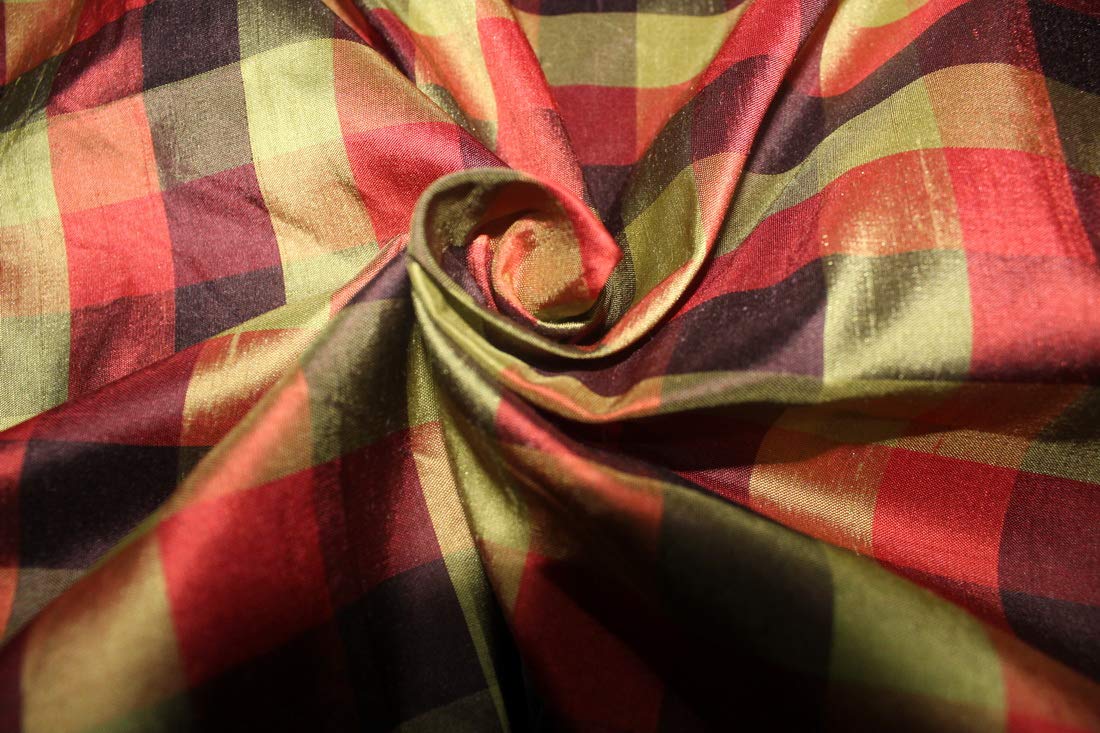 Tissu Dupioni 100% Soie de haute couture en 137 cm de large multicolore pour créations luxe