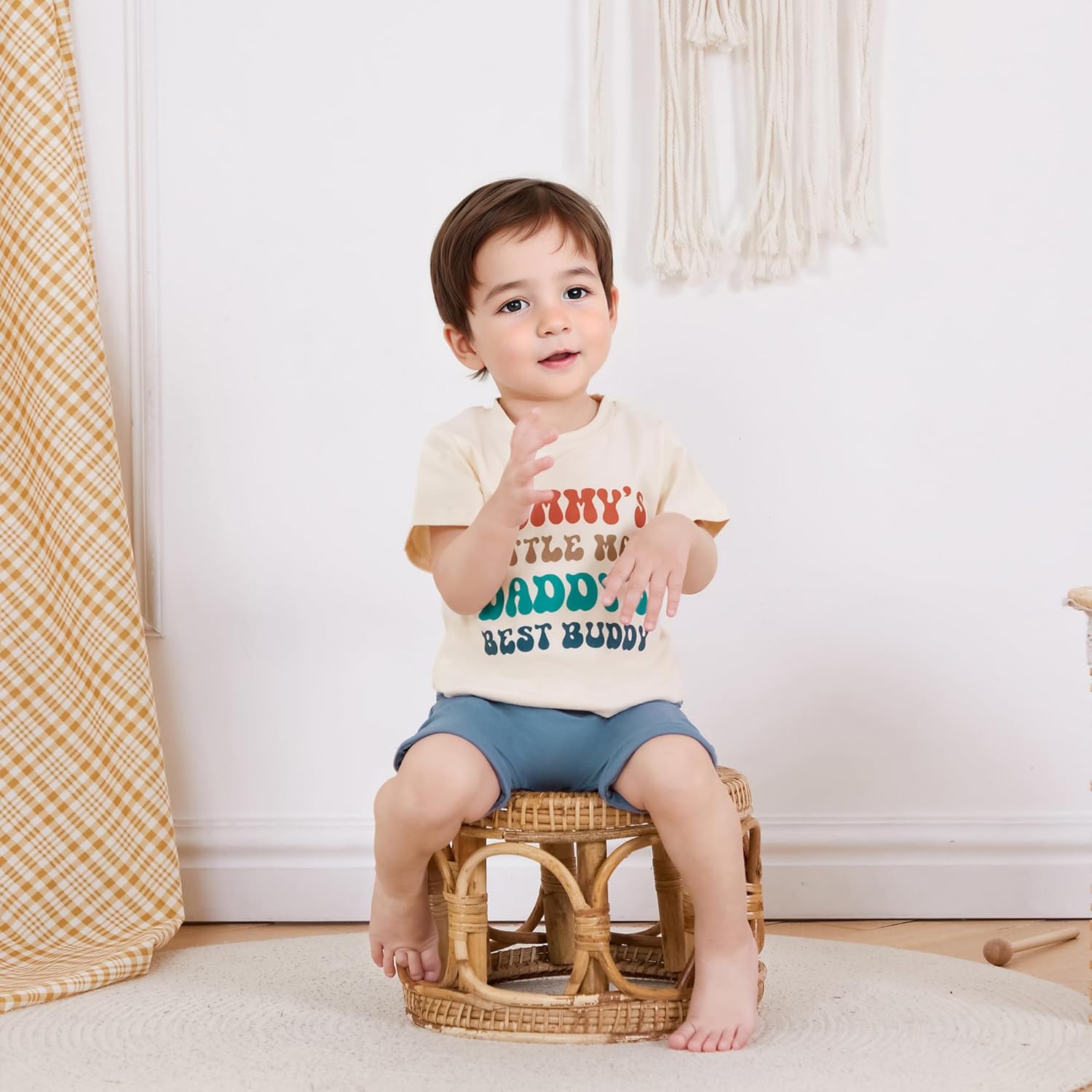 Toddler Baby Boy Summer Outfit Funny Letter T-Shirts Top Shorts Set Infant Boy Summer Clothes 6 12 18 Months 2T 3T - Image 3