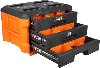 KLEIN TOOLS 54823MB MODbox 3-Drawer Tool Box Organizer, Heavy-Duty Tool Storage, Stackable Module, 50-Pound Capacity
