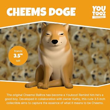 Youtooz Cheems Doge Figure, 3.5 Inch Figure, Internet Famous Doge Cheems Meme Collection Based on Internet Famous Memes