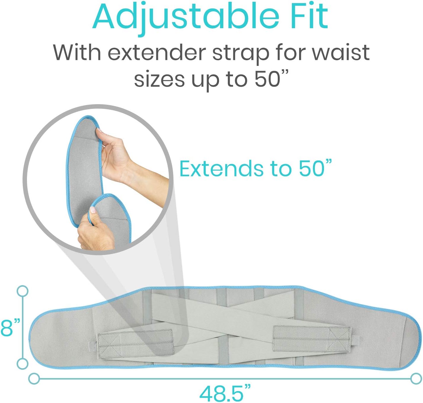 Vive Wearable Ice Packs for Back Pain - Back Brace with Ice Pack - Ice Belt for Lower Body Pain - Gel Ice Pack for Sciatica Relief Men, Women - Compression Hot Cold Therapy for Injuries Reusable