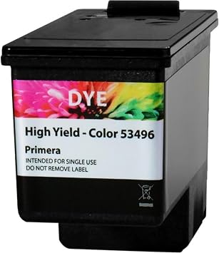 Primera High-Yield Tri-Color Dye Ink Cartridge 53496 for Use with LX600/LX610 Color Label Printers