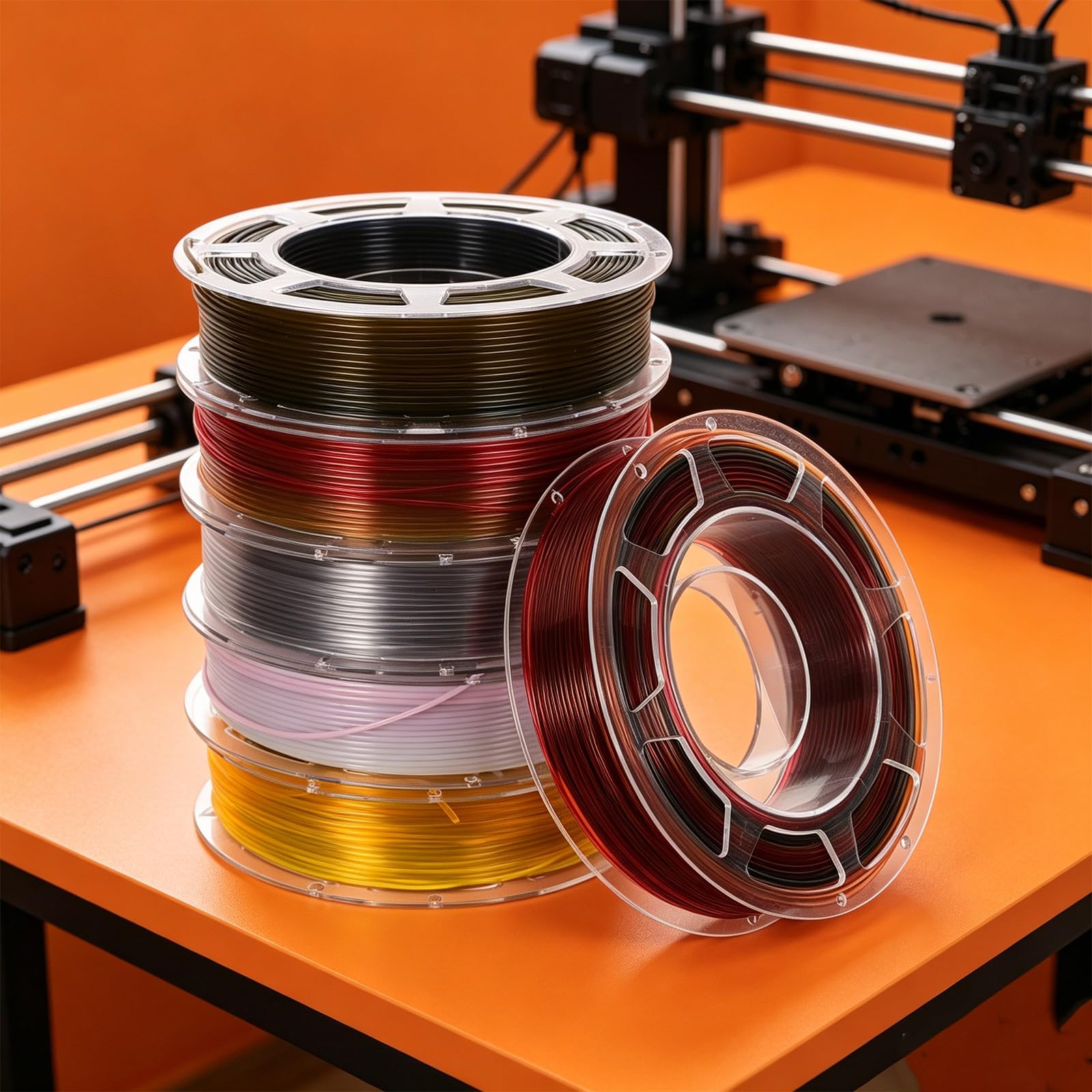 6 Rollen Mehrfarbiges Pla 3d-druckfilament 1,75mm 6 Rollen 200 G