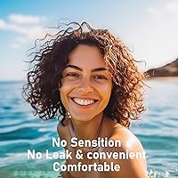 Vista 4 de Copa menstrual suave – Copa menstrual reutilizable de silicona de grado médico – sin BPA, cómoda copa menstrual flexible para uso durante 12 horas